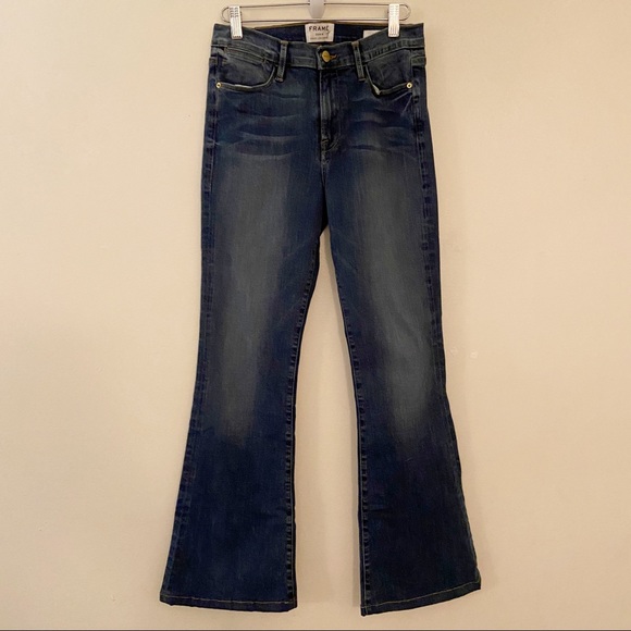 Frame High Rise High Waist Le High Flare Jeans 28